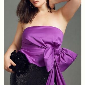 NWT Anthropologie ATSU Strapless Bow Top. 2X